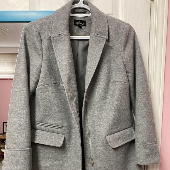 Topshop gray coat - Picture 1 of 3